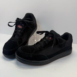 Brahma steel toe Black leather Men's work Shoes size 9.5